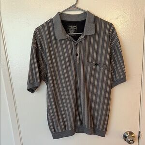 Striped Gray Polo Shirt